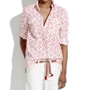 🆕 Madewell Long Sleeves Button Down Blouse. NWT